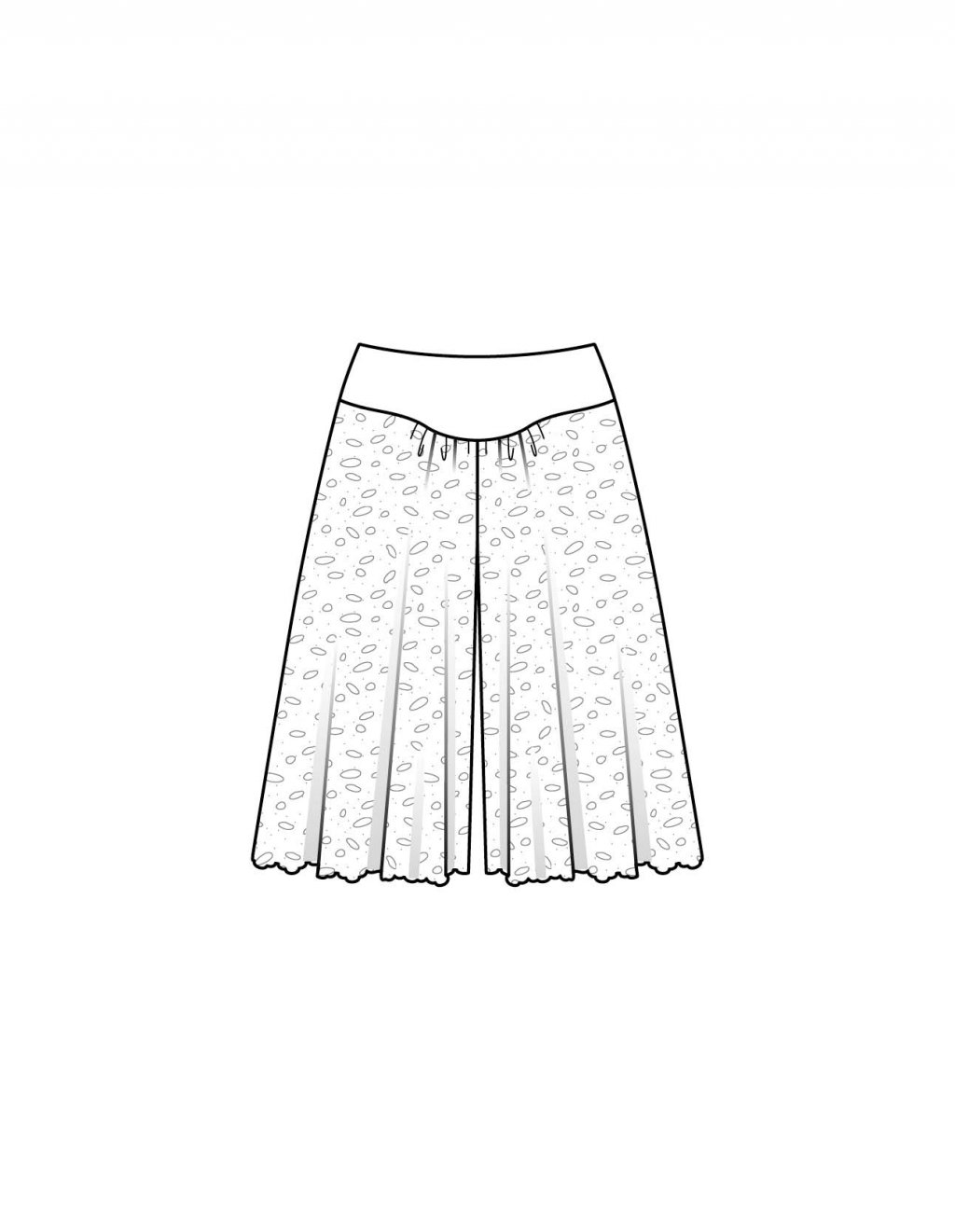 Kalhotová sukně 423 B