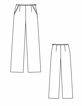 Vzorované kalhoty