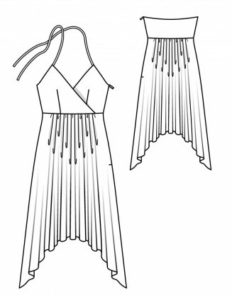 Šaty s asymetrickou sukní