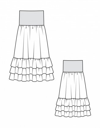 Žíhaná sukně