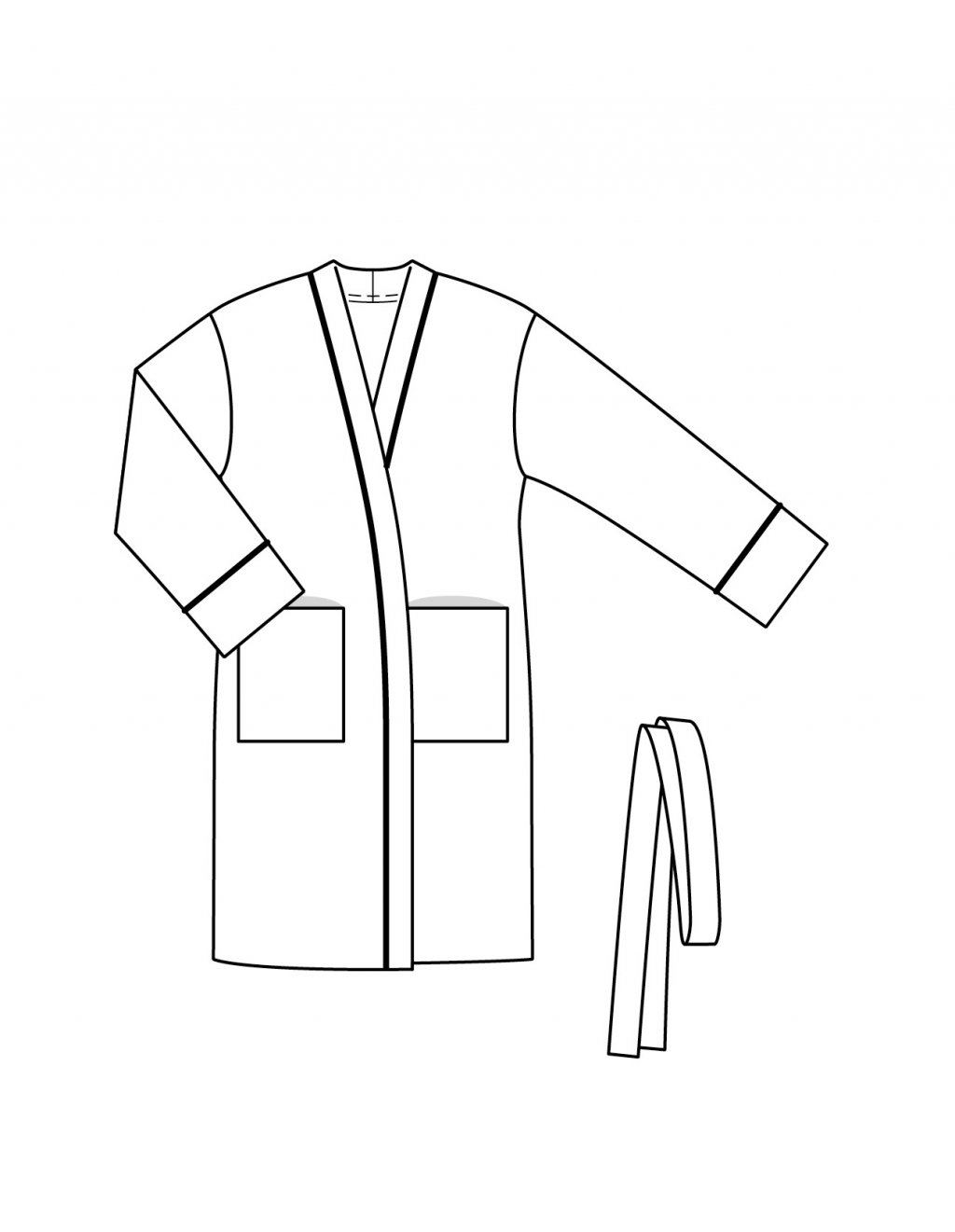 Бурда халат кимоно