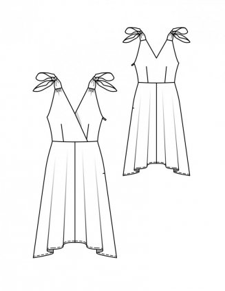 Šaty s cípatou sukní
