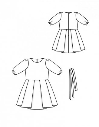 Rozkošné dívčí šaty